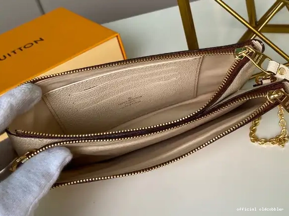 Official oldcobbler ZIP DOUBLE LOUIS VUITTON POCHETTE 0612